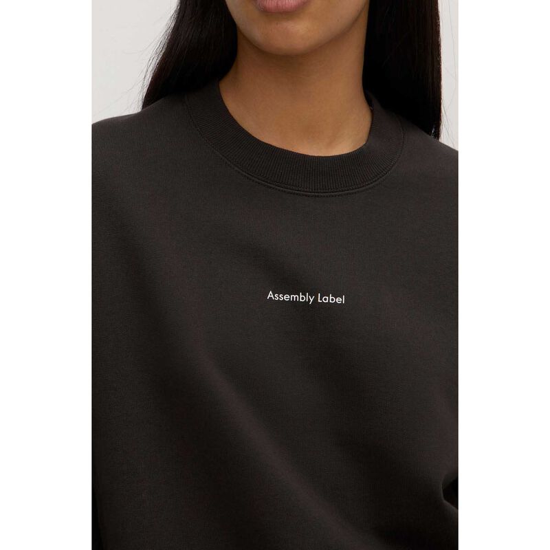 Assembly Label Womens Atelier Logo Fleece Washed Black image number 2